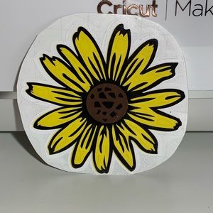Vinyl sunflower decal